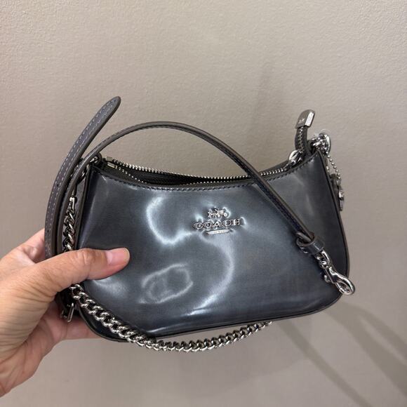 Coach Teri Mini Crossbody Bag CCE83 Silver - Picture 6 of 9